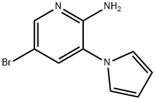 5-溴-3-(1H-吡咯-1-基)吡啶-2-胺, 155630-03-8, 结构式