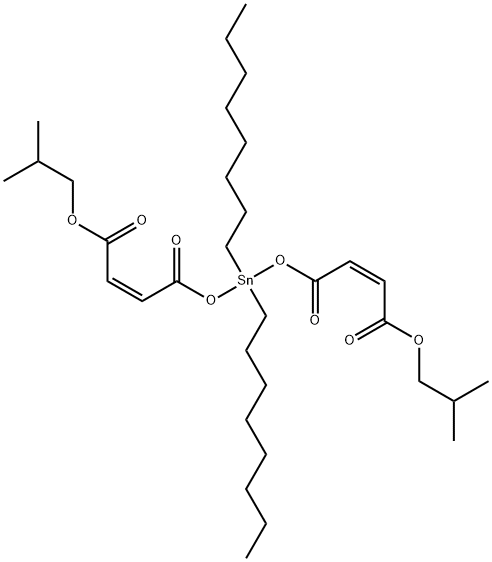 isobutyl (Z,Z)-2-methyl-10,10-dioctyl-5,8,12-trioxo-4,9,11-trioxa-10-stannapentadeca-6,13-dien-15-oate|