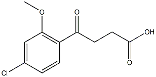 4-(4-CHLORO-2-METHOXYPHENYL)-4-OXOBUTYRIC ACID Structure
