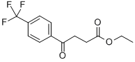 エチル4-オキソ-4-(4-トリフルオロメチルフェニル)ブチラート 化学構造式