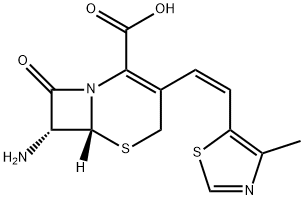 155723-02-7 (6R,7R)-7-アミノ-3-[(Z)-2-(4-メチルチアゾール-5-イル)エテニル]-3-セフェム-4-カルボン酸