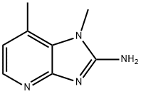 2-AMINO-1,7-DIMETHYLIMIDAZO(4,5-B)PYRIDINE Structure