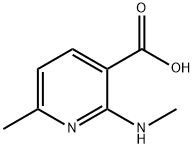 2-メチルアミン-6-メチルニコチン酸 化学構造式