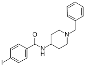 N-(N-benzylpiperidin-4-yl)-4-iodobenzamide 结构式