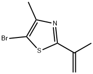 5-bromo-4-methyl-2-(prop-1-en-2-yl)thiazole Struktur
