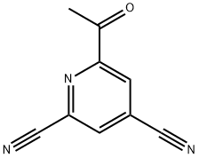 2,4-Pyridinedicarbonitrile, 6-acetyl- (9CI) 结构式