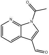 1-乙酰吡咯并[5,4-B]吡啶-3-甲醛 结构式