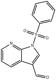 1H-Pyrrolo[2,3-b]pyridine-3-carboxaldehyde, 1-(phenylsulfonyl)- Structure