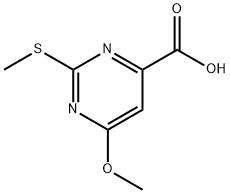 6-methoxy-2-methylsulfanyl-pyrimidine-4-carboxylic acid|
