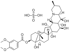 硫酸藜芦碱, 15585-38-3, 结构式