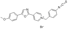 N-(4-异硫氰基苄基)-4-[5-(4-甲氧基苯基)-2-噁唑]溴化吡啶 结构式