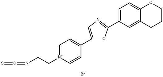 1-(2-ISOTHIOCYANATOETHYL)-4-[2-(3,4-DIHYDRO-2H-1-BENZOPYRAN-6-YL)-5- OXAZOLYL]PYRIDINIUM BROMIDE Structure