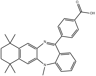 4-(7,8,9,10-TETRAHYDRO-5,7,7,10,10-PENTAMETHYL-5H-BENZO[E]NAPHTHO[2,3-B][1,4]DIAZEPIN-13-YL)BENZOIC ACID