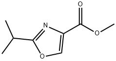 4-Oxazolecarboxylicacid,2-(1-methylethyl)-,methylester(9CI) Struktur
