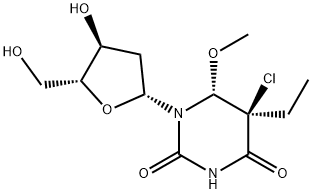 5-chloro-5-ethyl-6-methoxy-5,6-dihydro-2'-deoxyuridine Structure