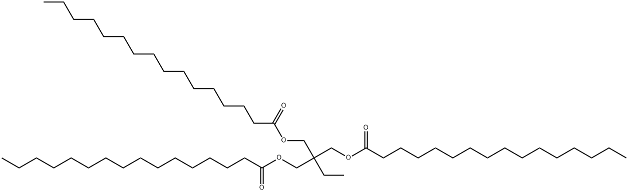 2-ethyl-2-[[(1-oxohexadecyl)oxy]methyl]propane-1,3-diyl bispalmitate,15590-11-1,结构式