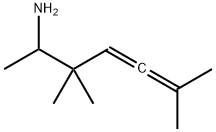 4,5-Heptadien-2-amine,  3,3,6-trimethyl- Structure