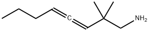 3,4-Octadien-1-amine,  2,2-dimethyl- Structure