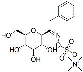 tetramethylammonium [alpha-(beta-D-glucopyranosyl)phenethylideneaminyl] sulphate 结构式