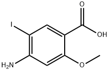 4-AMINO-5-IODO-2-METHOXY-BENZOIC ACID 结构式