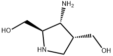 2,4-Pyrrolidinedimethanol,3-amino-,(2R,3R,4R)-(9CI) 结构式