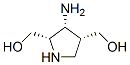 2,4-Pyrrolidinedimethanol,3-amino-,[2S-(2alpha,3alpha,4alpha)]-(9CI) Structure