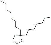 1R-Heptyl-2S-octyl-cyclopentane Structure