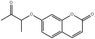7-(2-氧代-1-甲基-丙氧基)香豆素, 156006-08-5, 结构式