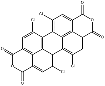 1,6,7,12-テトラクロロペリレン3,4,9,10-テトラカルボン酸3,4:9,10-二無水物 化学構造式