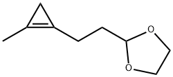 1,3-Dioxolane,  2-[2-(2-methyl-1-cyclopropen-1-yl)ethyl]-,156049-57-9,结构式