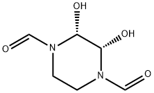 1,4-Piperazinedicarboxaldehyde,2,3-dihydroxy-,cis-(9CI) Struktur