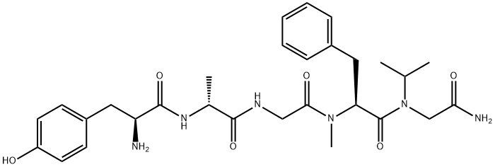 156125-05-2 tyrosyl-alanyl-glycyl-(methyl)phenylalanyl-glycine-(N-isopropyl)amide