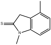 2H-Indole-2-thione,  1,3-dihydro-1,4-dimethyl- Struktur