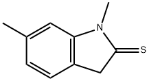 2H-Indole-2-thione,  1,3-dihydro-1,6-dimethyl- Structure