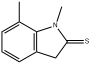 2H-Indole-2-thione,  1,3-dihydro-1,7-dimethyl- Struktur