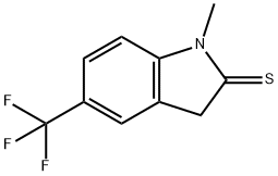 2H-Indole-2-thione,  1,3-dihydro-1-methyl-5-(trifluoromethyl)- Structure