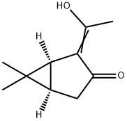 Bicyclo[3.1.0]hexan-3-one, 2-(1-hydroxyethylidene)-6,6-dimethyl-, (1S,5R)- Structure