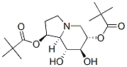 Propanoic acid, 2,2-dimethyl-, octahydro-7,8-dihydroxy-1,6-indolizinediyl ester, 1S-(1.alpha.,6.beta.,7.alpha.,8.beta.,8a.beta.)- Struktur