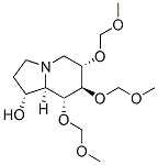 1-Indolizinol, octahydro-6,7,8-tris(methoxymethoxy)-, 1R-(1.alpha.,6.alpha.,7.beta.,8.alpha.,8a.alpha.)- 化学構造式