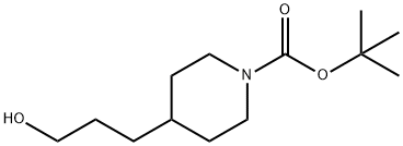 TERT-BUTYL 4-(3-HYDROXYPROPYL)TETRAHYDRO-1(2H)-PYRIDINECARBOXYLATE Structure