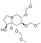 1-Indolizinol, octahydro-6,7,8-tris(methoxymethoxy)-, 1S-(1.alpha.,6.beta.,7.alpha.,8.beta.,8a.beta.)- 化学構造式