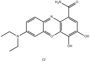 1-(アミノカルボニル)-7-(ジエチルアミノ)-3,4-ジヒドロキシフェノキサジン-5-イウム·クロリド price.