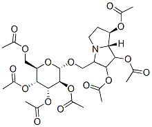 .beta.-D-Glucopyranoside, 1,2,7-tris(acetyloxy)hexahydro-1H-pyrrolizin-3-ylmethyl, 2,3,4,6-tetraacetate, 1R-(1.alpha.,2.beta.,3.alpha.,7.beta.,7a.alpha.)-|