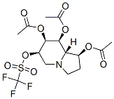 Methanesulfonic acid, trifluoro-, 1,7,8-tris(acetyloxy)octahydro-6-indolizinyl ester, 1S-(1.alpha.,6.beta.,7.alpha.,8.beta.,8a.beta.)-,156205-67-3,结构式