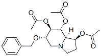 1,7,8-Indolizinetriol, octahydro-6-(phenylmethoxy)-, triacetate (ester), 1S-(1.alpha.,6.beta.,7.alpha.,8.beta.,8a.beta.)-,156205-68-4,结构式