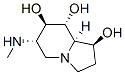 1,7,8-Indolizinetriol, octahydro-6-(methylamino)-, 1S-(1.alpha.,6.beta.,7.alpha.,8.beta.,8a.beta.)- 化学構造式