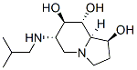 1,7,8-Indolizinetriol, octahydro-6-(2-methylpropyl)amino-, 1S-(1.alpha.,6.beta.,7.alpha.,8.beta.,8a.beta.)- 化学構造式