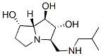 1H-Pyrrolizine-1,2,7-triol, hexahydro-3-(2-methylpropyl)aminomethyl-, 1R-(1.alpha.,2.beta.,3.alpha.,7.beta.,7a.alpha.)-,156205-78-6,结构式