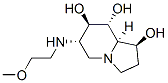 1,7,8-Indolizinetriol, octahydro-6-(2-methoxyethyl)amino-, 1S-(1.alpha.,6.beta.,7.alpha.,8.beta.,8a.beta.)-,156205-83-3,结构式