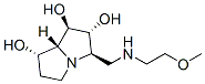 1H-Pyrrolizine-1,2,7-triol, hexahydro-3-(2-methoxyethyl)aminomethyl-, 1R-(1.alpha.,2.beta.,3.alpha.,7.beta.,7a.alpha.)- 结构式